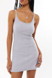 Lulu Scoop Neck Mini Dress, GREY MARLE - alternate image 4