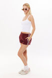 Malia Sweat Short, DARK PLUM/WHITE - alternate image 5