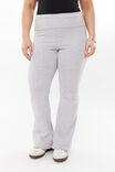 Fold Back Flare Pant, GREY MARLE - alternate image 2