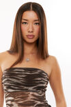 Sara Strapless Mesh Top, TULA TIGER BROWN - alternate image 5