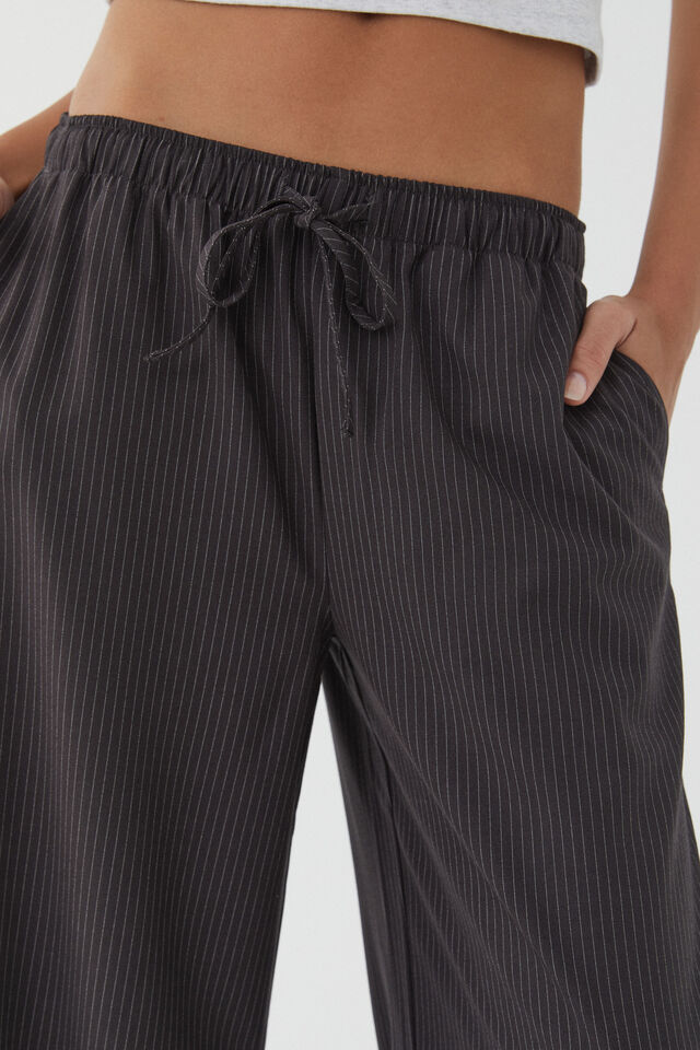 Piper Pull On Pant, CHARCOAL PINSTRIPE