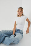 Luxe Longline Tee, WHITE - alternate image 6