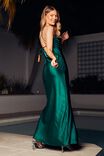Caitlyn Cowl Neck Formal Dress, PINE GREEN