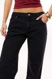 Low Rise Straight Jean, TRUE BLACK - alternate image 2