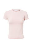 Luxe Longline Tee, GRAPEFRUIT PINK - alternate image 6