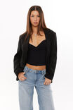 Vienna Baggy Blazer, BLACK - alternate image 1