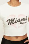 Bambi Printed T Shirt, WINTER WHITE/MIAMI HEART