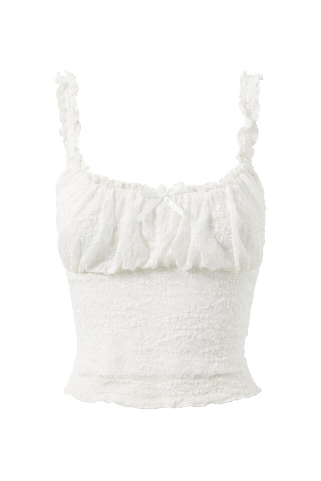 Lani Lace Tank, SUMMER WHITE