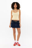 Classic Square Buckle Belt, BLACK/GOLD - alternate image 3