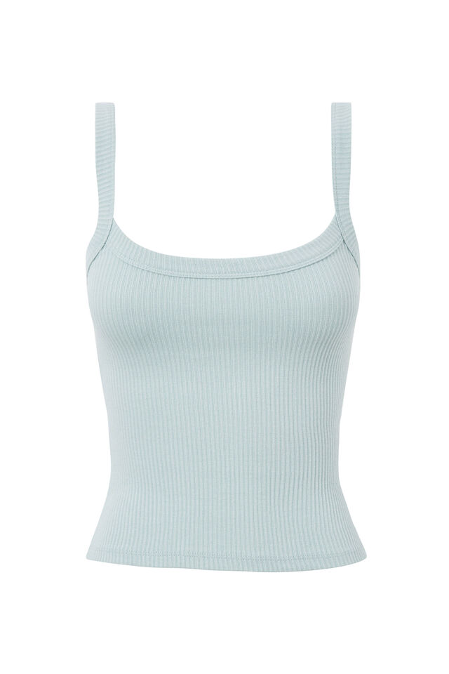 Riri Scoop Neck Tank, PASTEL JADE