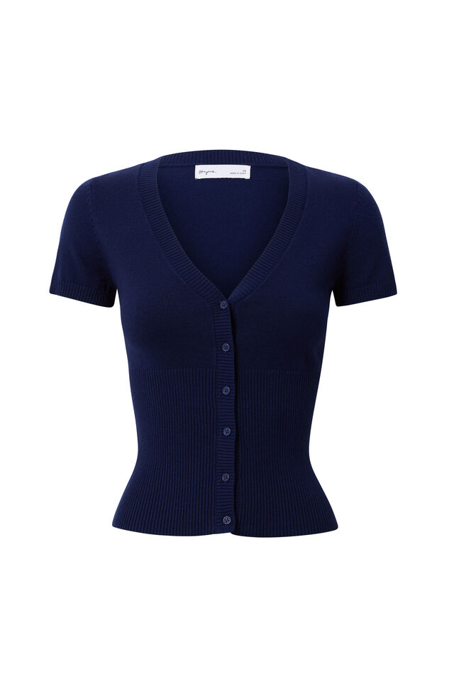 Stella Short Sleeve Knit, VARSITY NAVY