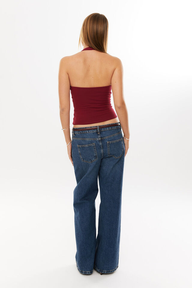 Soft Andi Halter Top, CHERRY RIPE