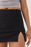 Finley Split Mini Skirt, BLACK - alternate image 4