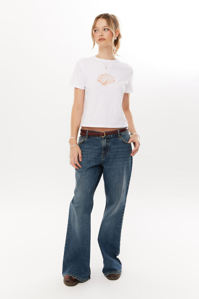 Seashell Everyday Graphic Tee, WHITE/SEASHELL