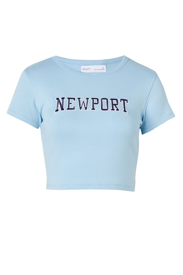 Bambi Printed T Shirt, CLOUD BLUE/NEWPORT