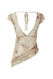 Lilly Sleeveless Top, SALERNO FLORAL MOCCHA - alternate image 7