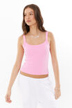 Riri Scoop Neck Tank, BUBBLEGUM - alternate image 1