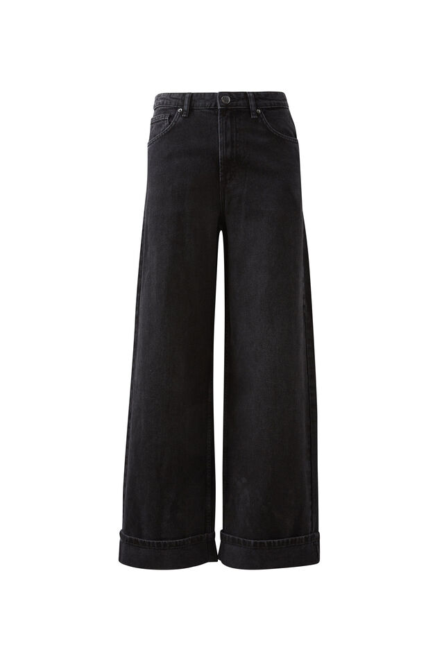 High Rise Wide Jean, MIDNIGHT BLACK
