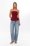 Pamela Strapless Top, CHERRY RIPE - alternate image 2