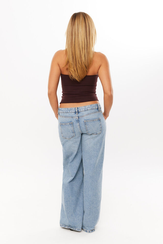 Stacey Strapless Top, CHOC CHERRY