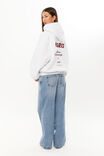 Ella Oversized Fleece Hoodie, SNOW MARLE/MERCI - alternate image 3