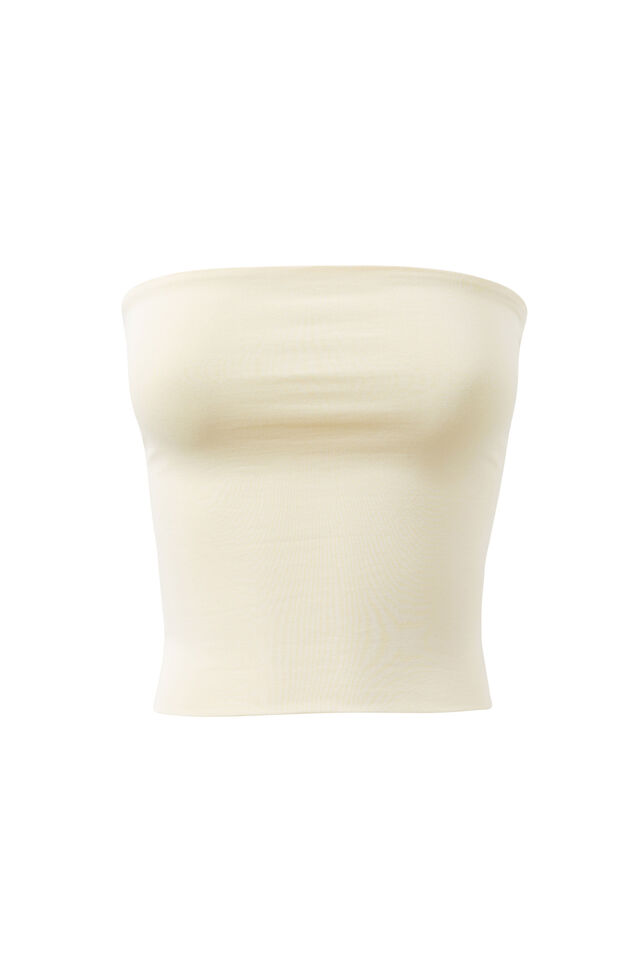 Cotton Longline Tube Top, LEMON PUFF