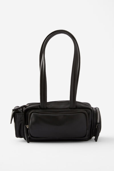 Coco Utility Shoulder Bag, BLACK