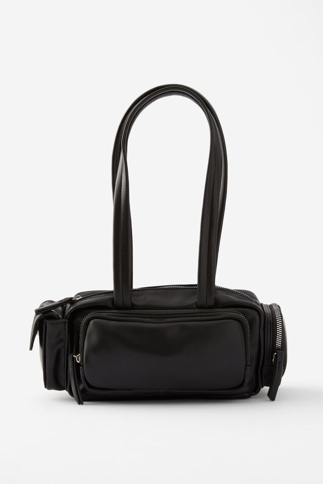 Coco Utility Shoulder Bag, BLACK