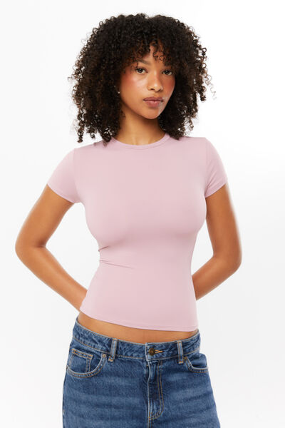 Luxe Longline Tee, VIOLETTE DUSK