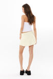 Luxe A-Line Mini Skirt, LEMON PUFF - alternate image 3