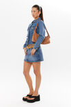 Maddi Fitted Denim Jacket, WINTER BLUE - alternate image 2