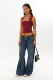 Rosie Mesh Top, RED VELVET - alternate image 2