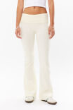 Fold Back Flare Pant, ICED YELLOW - alternate image 2