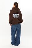 Ella Oversized Fleece Hoodie, CACAO BROWN/CIAO BELLA - alternate image 3