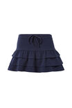 Elena Jersey Frill Mini Skirt, ALL STAR NAVY - alternate image 6