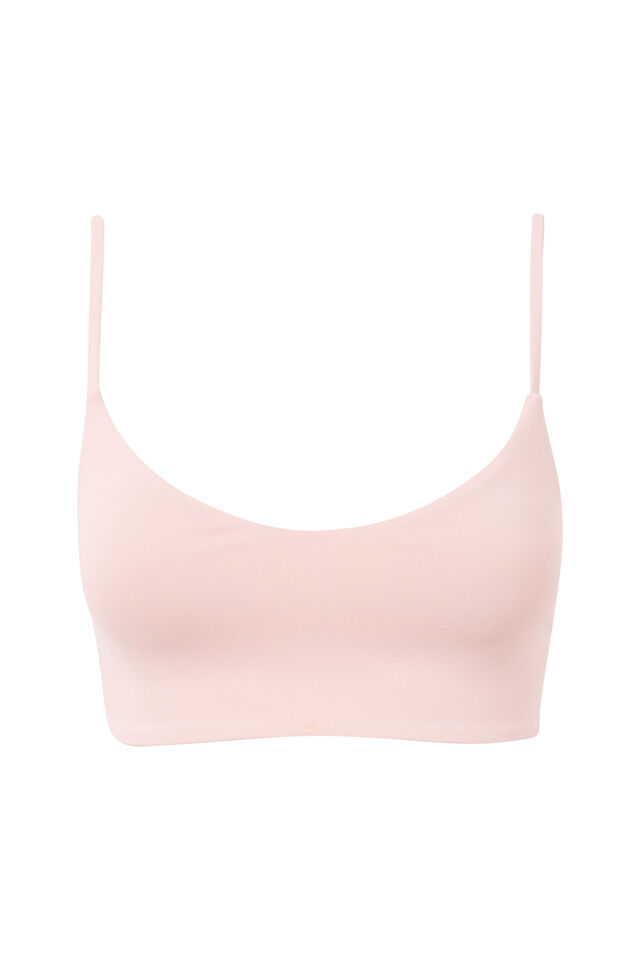 Luxe Micro Crop Top, GRAPEFRUIT PINK