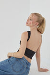 Tara Rib Backless Tank, BLACK - alternate image 5