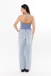 Soft Cowl Neck Halter Top, FROST BLUE - alternate image 3