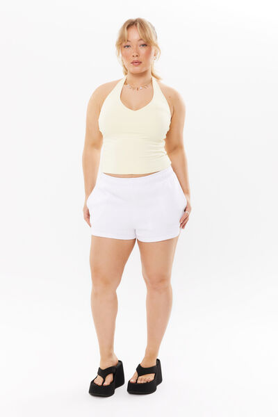 Malia Sweat Short, WHITE