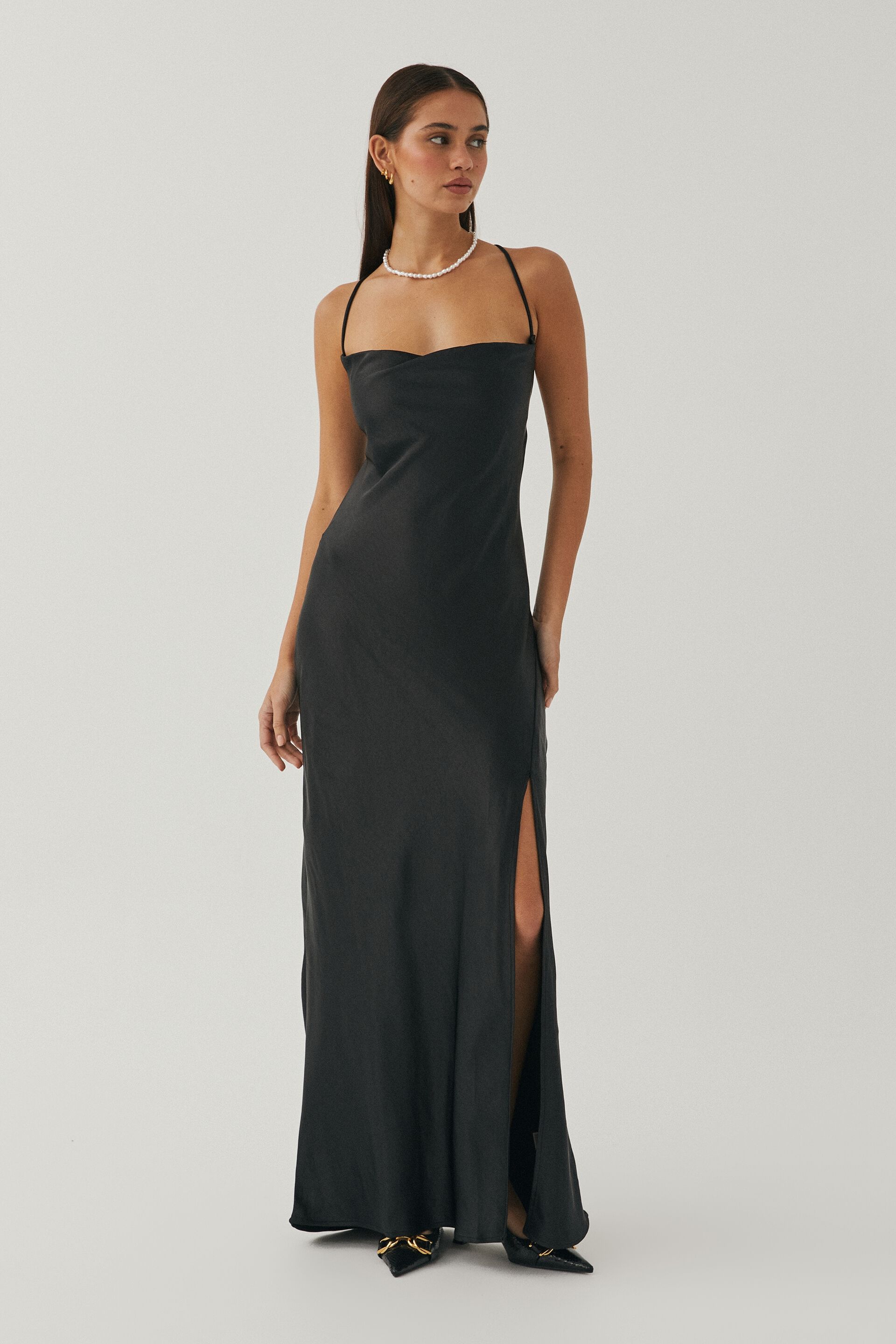 Caitlyn Cowl Neck Maxi Dress