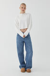 Marley Mock Neck Knit Jumper, MERINGUE WHITE - alternate image 2