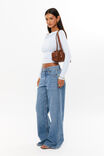 Immy Fold Back Knit Top, MILKY BLUE - alternate image 5