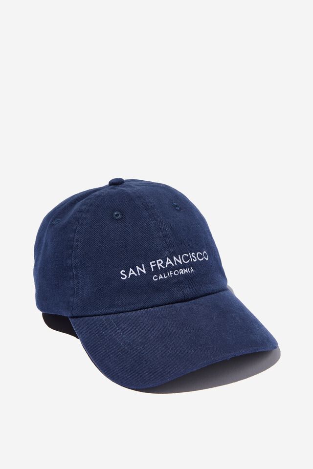 Emily Graphic Baseball Cap, MIDNIGHT BLUE/SAN FRANCISCO