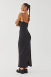 Luxe Sleeveless Maxi Dress, BLACK - alternate image 3