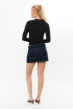 Luxe Georgia Long Sleeve Top, BLACK - alternate image 3