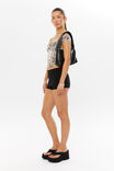 Ash Ponte Micro Short, BLACK - alternate image 2