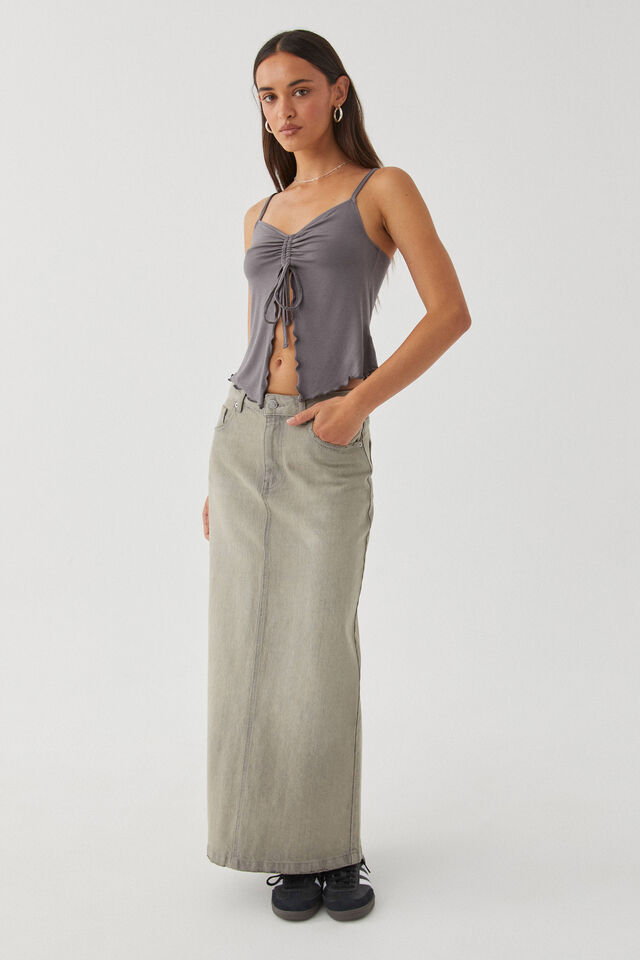 Eloise Butterfly Cami, SUEDE GREY