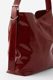 Maeve Large Faux Leather Bag, DARK PLUM - alternate image 2