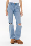 Straight Leg Ripped Jean, RIVIERA BLUE - alternate image 2