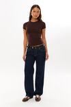 Low Rise Straight Jean, NIGHT INDIGO - alternate image 2